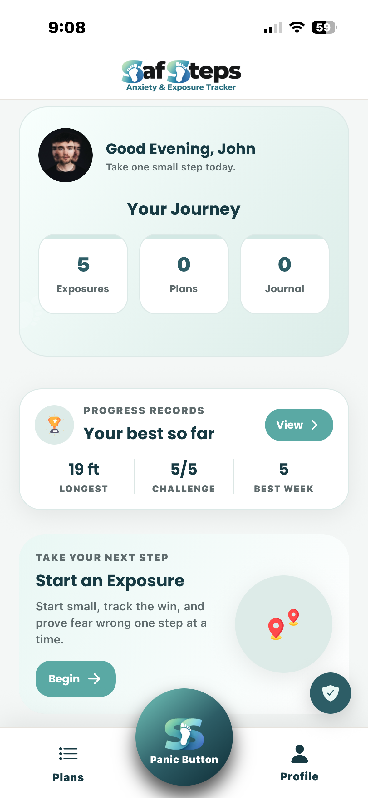 SafSteps app preview